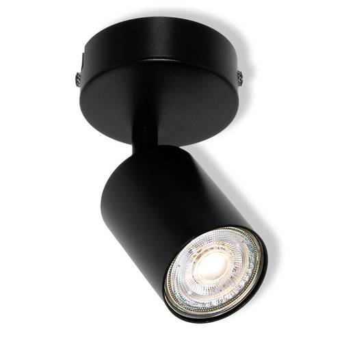 OSRAM LED SPOT ELEMENTAL BLACK 1XGU10 ROUND BLACK 4099854587528 Deckenstrahler LED-Reflektorlampe GU10 Schwarz
