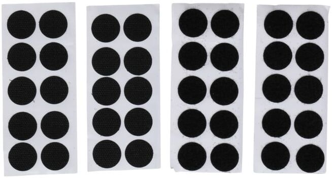 BGS Points auto-agrippants autocollants noir 40 pièces ; BGS Do it yourself (80557)