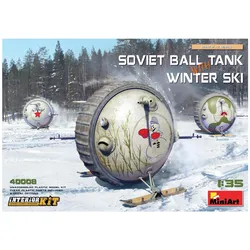 Mini art Soviet Ball Tank with Winter Ski.Interior Kit