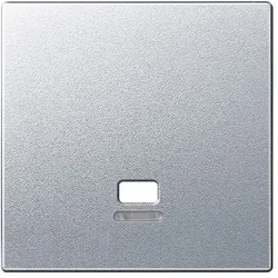 Merten Zentralplatte für Zugschalter mit Kontrollfenster, System M (aluminium matt)