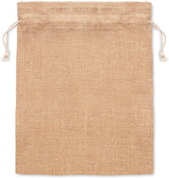 Sac cadeau personnalisable en jute JUTE MEDIUM beige