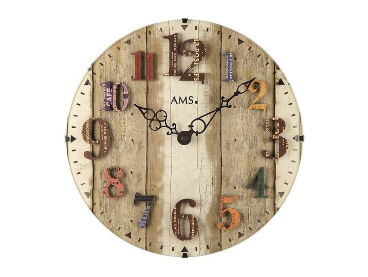 Horloge murale Bulnes Matériau dérivé du bois Ø 30cm Multicolore