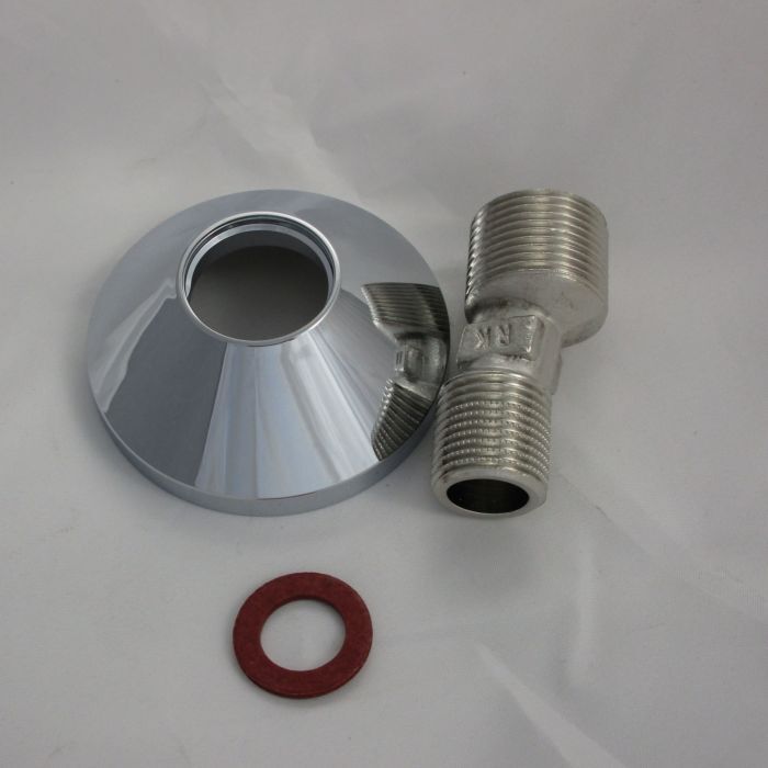 Kludi S-Anschluss mit Rosette 7620405-00 chrom