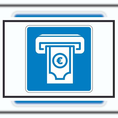 HB-Druck Geldautomat Schild mit Symbol A4 (210x297mm)