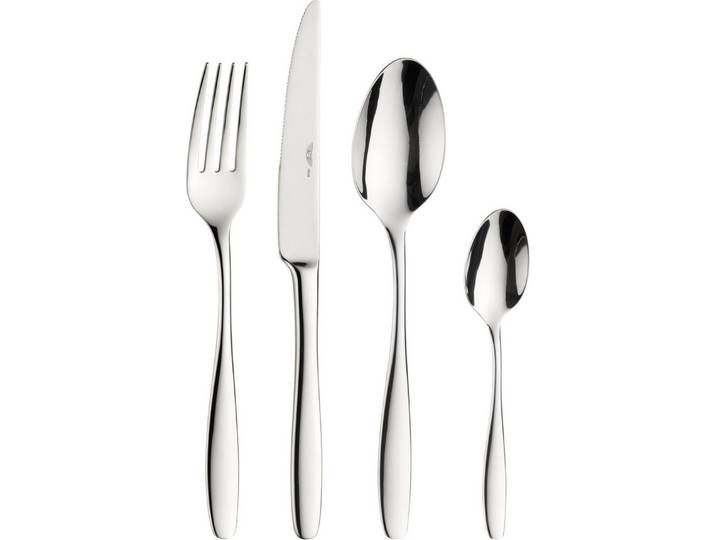 PINTINOX Besteck-Set PONZA (24-tlg), 6 Personen, Edelstahl 18/10, in moderner und zeitloser Formgebung