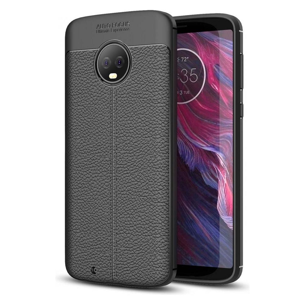 Screenguard Motorola Moto G6 Hülle Leather Design TPU Cover (Motorola Moto G6) (00024632)