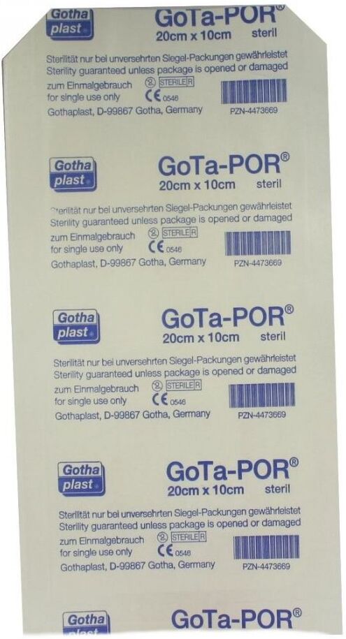 Gota-por Wundpflaster steril 100x200 mm