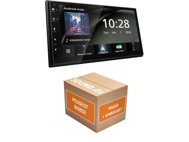 JUST SOUND best choice for caraudio Autoradio Einbauset Kenwood Kenwood DMX5023DABS Peugeot Boxer Autoradio (Freisprecheinrichtung)