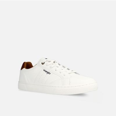 Sneaker WRANGLER "RITCHY MEN LOW", Herren, Gr. 40, weiß (hellweiß), Synthetik, Schuhe Sneaker