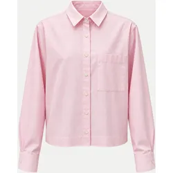 Verkürzte Hemdbluse Rosa 44