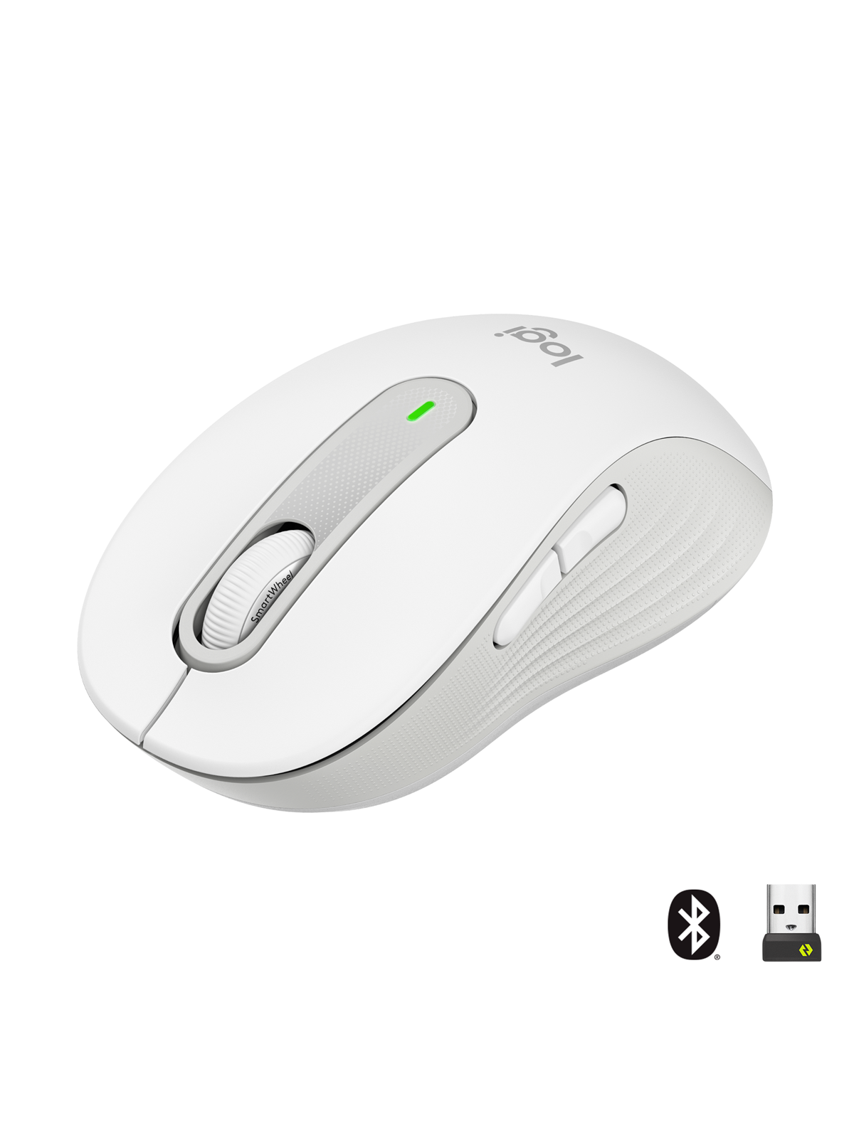 Logitech Signature M650 Large Wireless Off-White - Maus (Weiß)