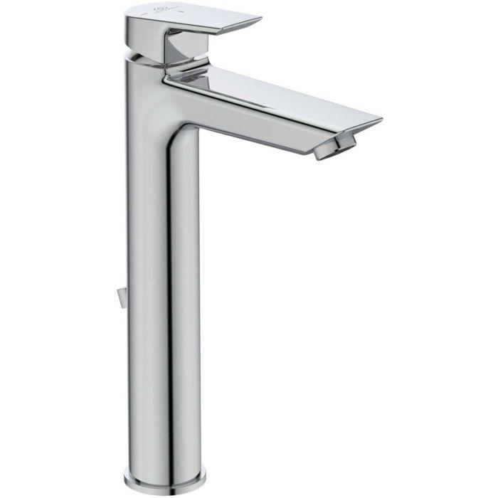 Ideal Standard Tesi Waschtischarmatur A6574AA chrom,BlueStart,mit Ablaufgarnitur,erhöhter Sockel
