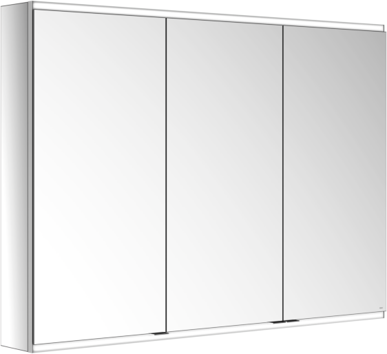 Keuco Royal Modular 2.0 Spiegelschrank 800311131100300 1300 x 900 x 160 mm, 1 Steckdose, 1 Doppel-USB-Ladestelle, Wandvorbau, 3-türig