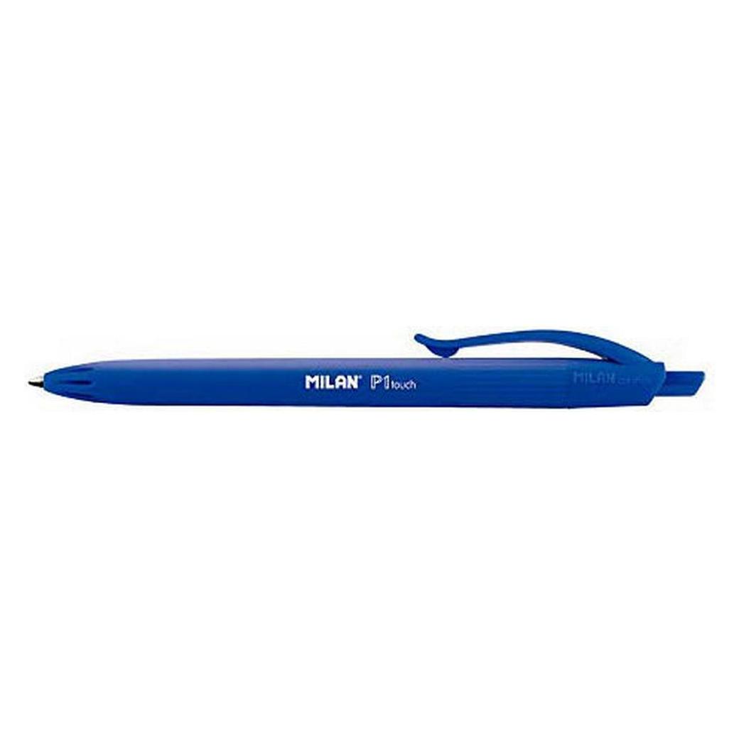 Milan P1 Rubber Touch blauer Kugelschreiber (25x) (WIKR-060017)