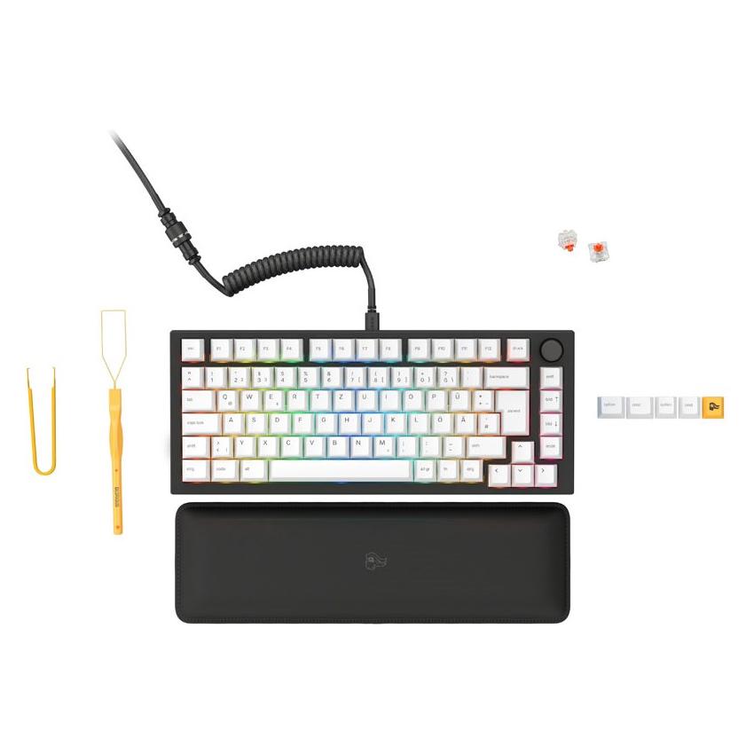 Glorious PC Gaming Race GMMK Pro Black Slate (DE, Kabelgebunden) (GLO-GMMK-P75-FOX-ISO-B-DE)