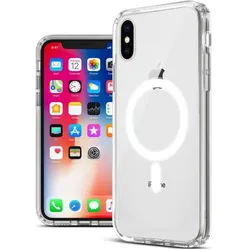 Screenguard Magnetic Apple iPhone X Clear Case MagSafe Hülle (Apple iPhone X), Smartphone Hülle, Transparent
