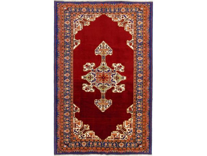 Mashhad Teppich 198x307 Handgeknüpft Orientteppich Perserteppich Wolle