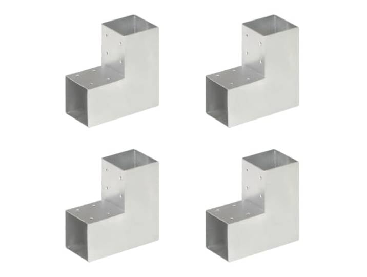 LLEZKBR Home Tools Pfostenverbinder, L-Form, verzinktes Metall, 91 x 91 mm, 4 Stück