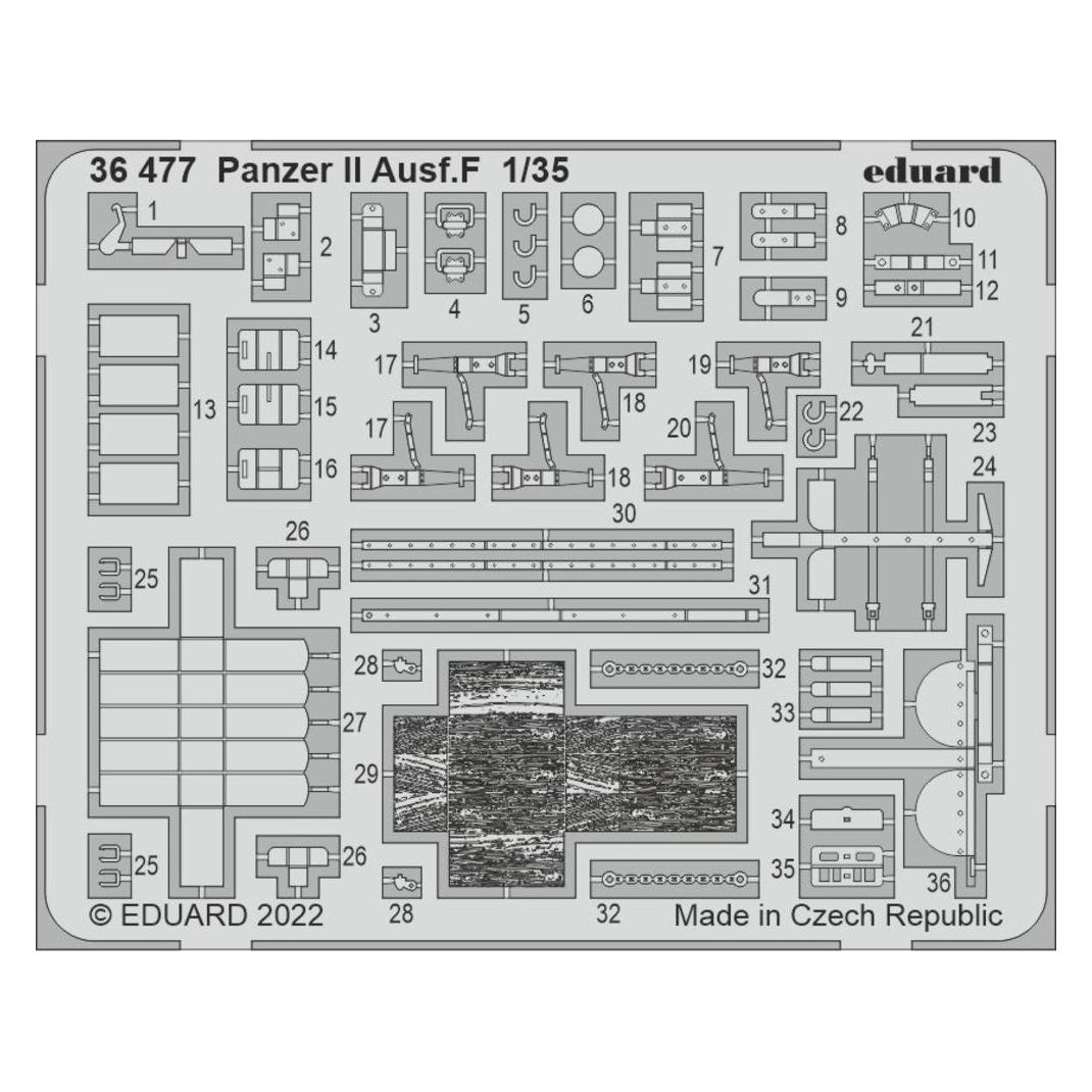 Eduard Panzer II Ausf.F for ACADEMY (36477)