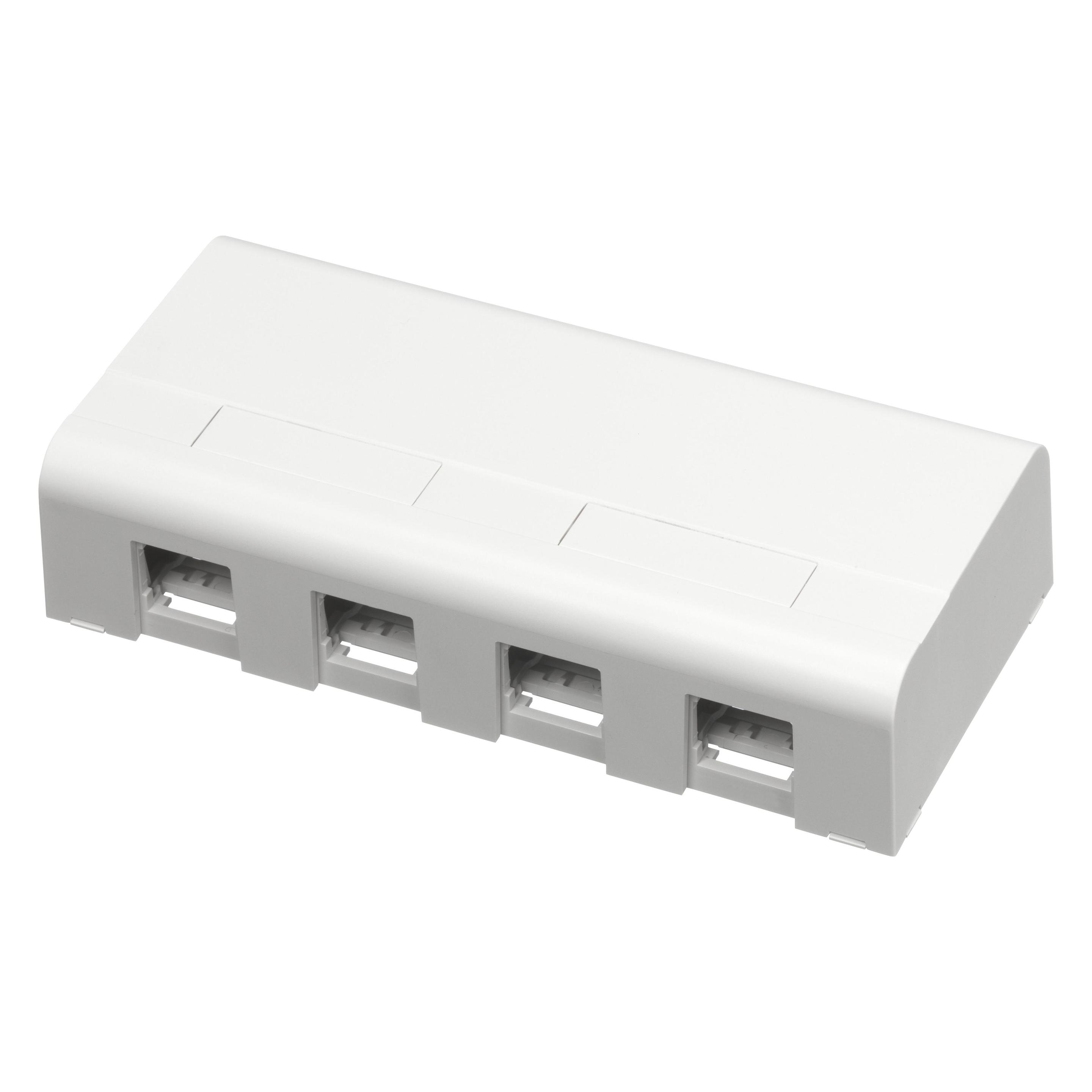 Schneider Electric Actassi Oberflächengehäuse 4xrj45 Wh (WDE002046)