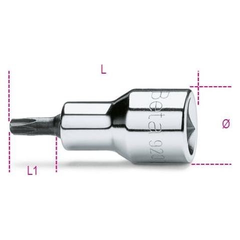 Beta Tools Beta 009200522 Torx Schroevendraaierdoppen T27 (47270811)