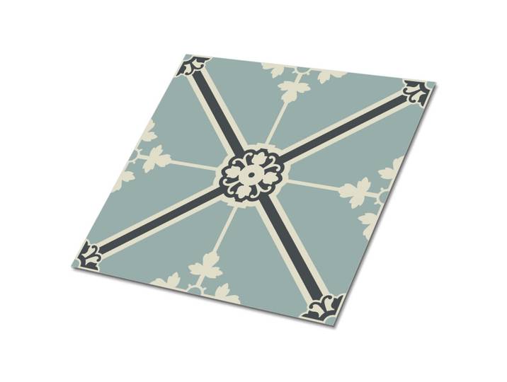 Tulup Selbstklebende Wandfliesen 9 Stück 30x30 cm - Königlicher Schmuck, Grau, Quadratisch, 30x1.6x30 cm, Tapeten & Wandverkleidungen, Wandtattoos & Sticker