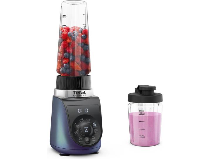 Tefal Blend Up BL19H4 - Blender - 400ml/700ml Tritan flessen - Smoothie Maker - 8 Automatische Programma's - Compact - 1000W