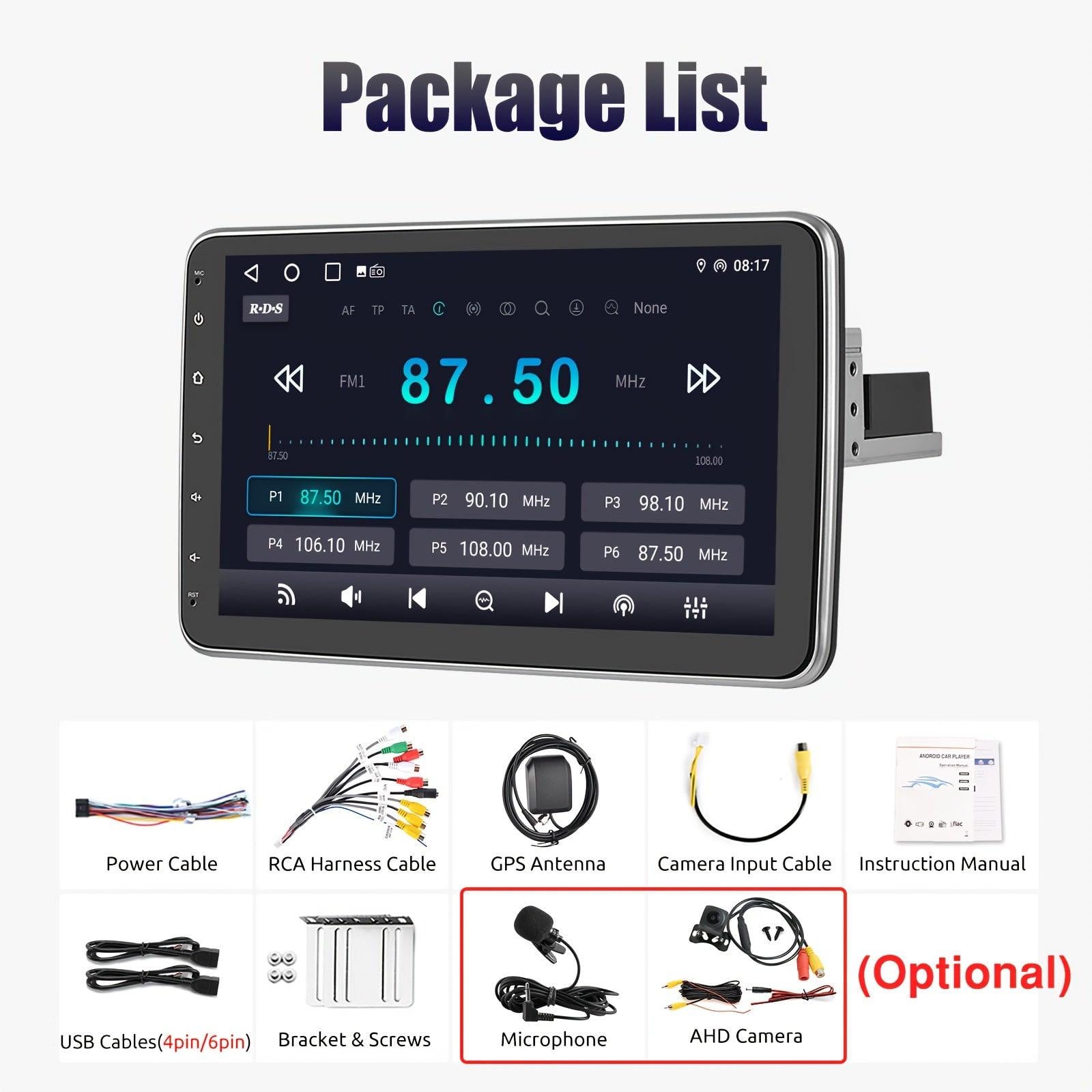 Selius Autoradio Android - Single DIN Auto Multimedia Systeem - Car Audio Speler