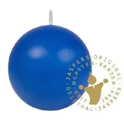 Jaspers Kerzen Kugelkerzen enzianblau 60 mm, 4 Stück