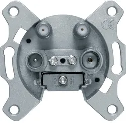 Berker 459410 Antennen-Steckdose 4Loch 2SAT,TV,FM Ezd