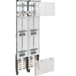 Hager ZK53X7 Komplettfeld, univers Z, 4 Zählerplätze, 3P., H=1350mm, 2-feldig