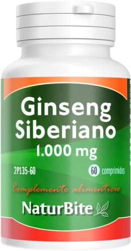 Naturbite Siberian Ginseng 1000 Mg 60 Tablets