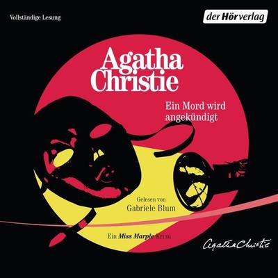 Ein Mord wird angekündigt - Agatha Christie, Audio, 9783844534719