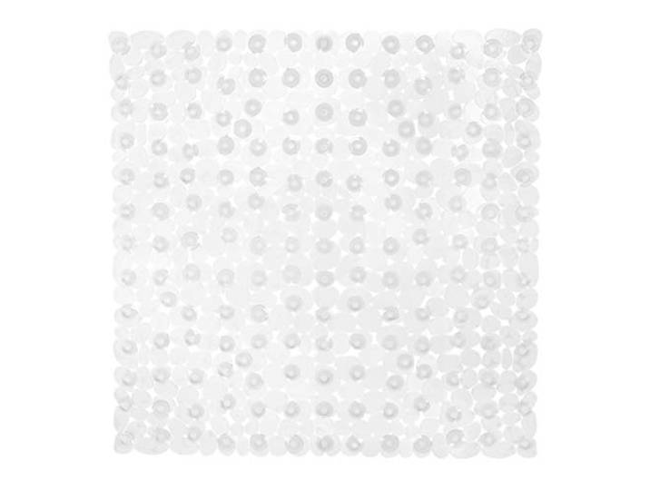 Relaxdays Tapis de Douche Aspect Pierre\, Tapis Douche antidérapant AV. ventouses\, Lavable\, carré 53 x 53 cm\, Transparent