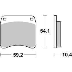 SBS Bremsbelag 523HF Street Ceramic