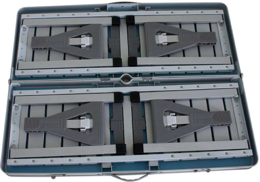 Campingtisch EUROTRAIL "Limo", grau, Tische, B/H/T: 87cm x 87cm x 85cm, Campingtisch, B:87cm H:87cm T:85cm grau B/H/T: 87cm x 87cm x 85cm