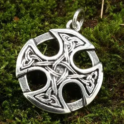 Drachensilber Keltenkreuz Knoten Schmuck Anhänger aus Silber 925 - Silber