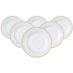 Ritzenhoff & Breker Geo Kaffeeuntertassen, Untertasse, Beige
