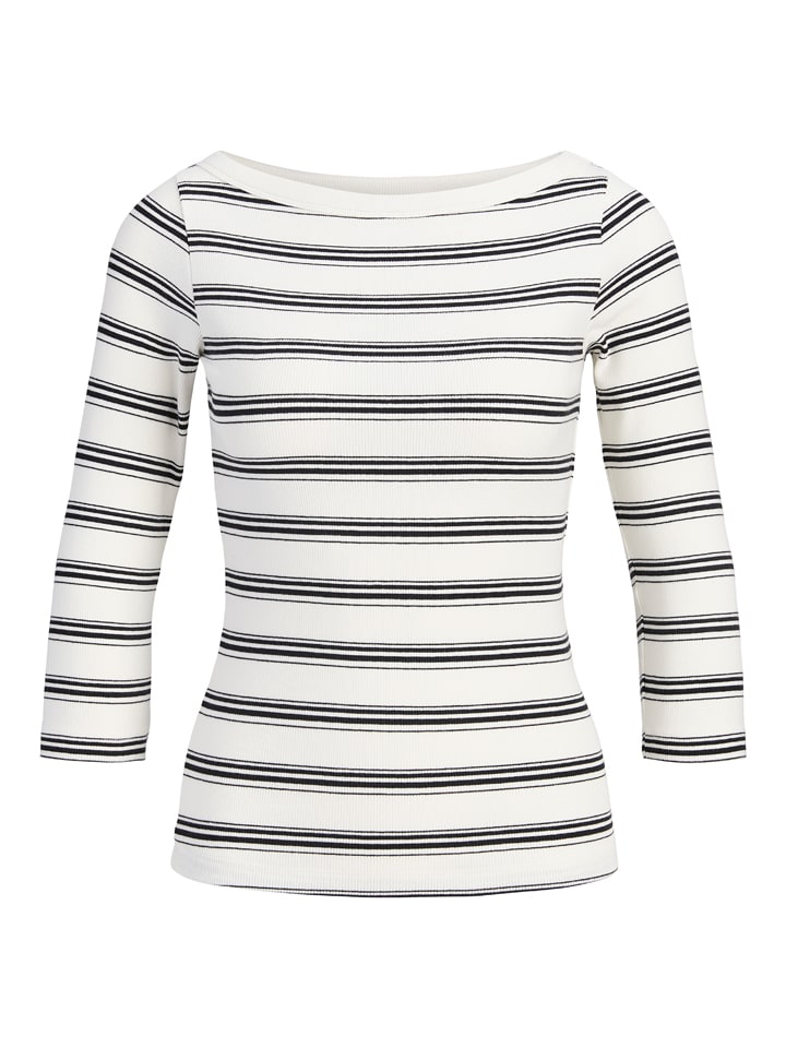 JJXX Longsleeve "Fifi" in Weiß/ Schwarz - XS