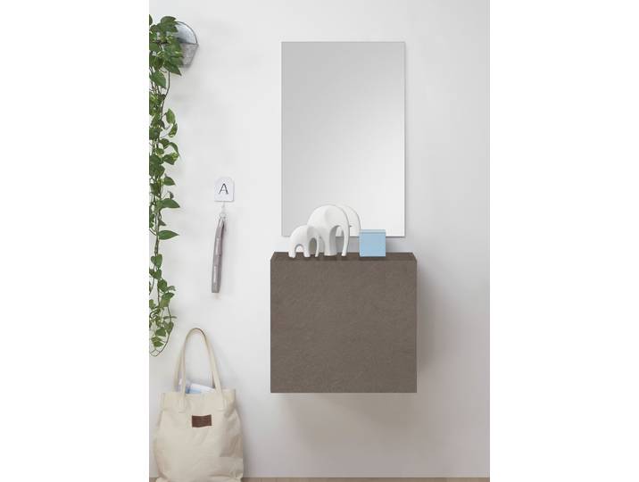 Garderobenschrank HOME AFFAIRE Infinity , braun (bronzo), B:55cm H:50cm T:30cm, Schränke, Garderobenschrank