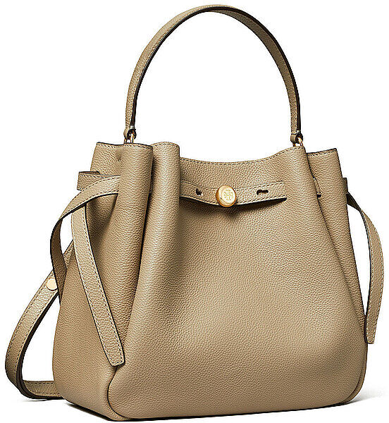 TORY BURCH Ledertasche - Bucket Bag ROMY beige EG