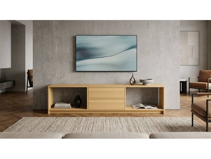 TV Schrank aus Massivholz von Pickawood Buche Natur geölt