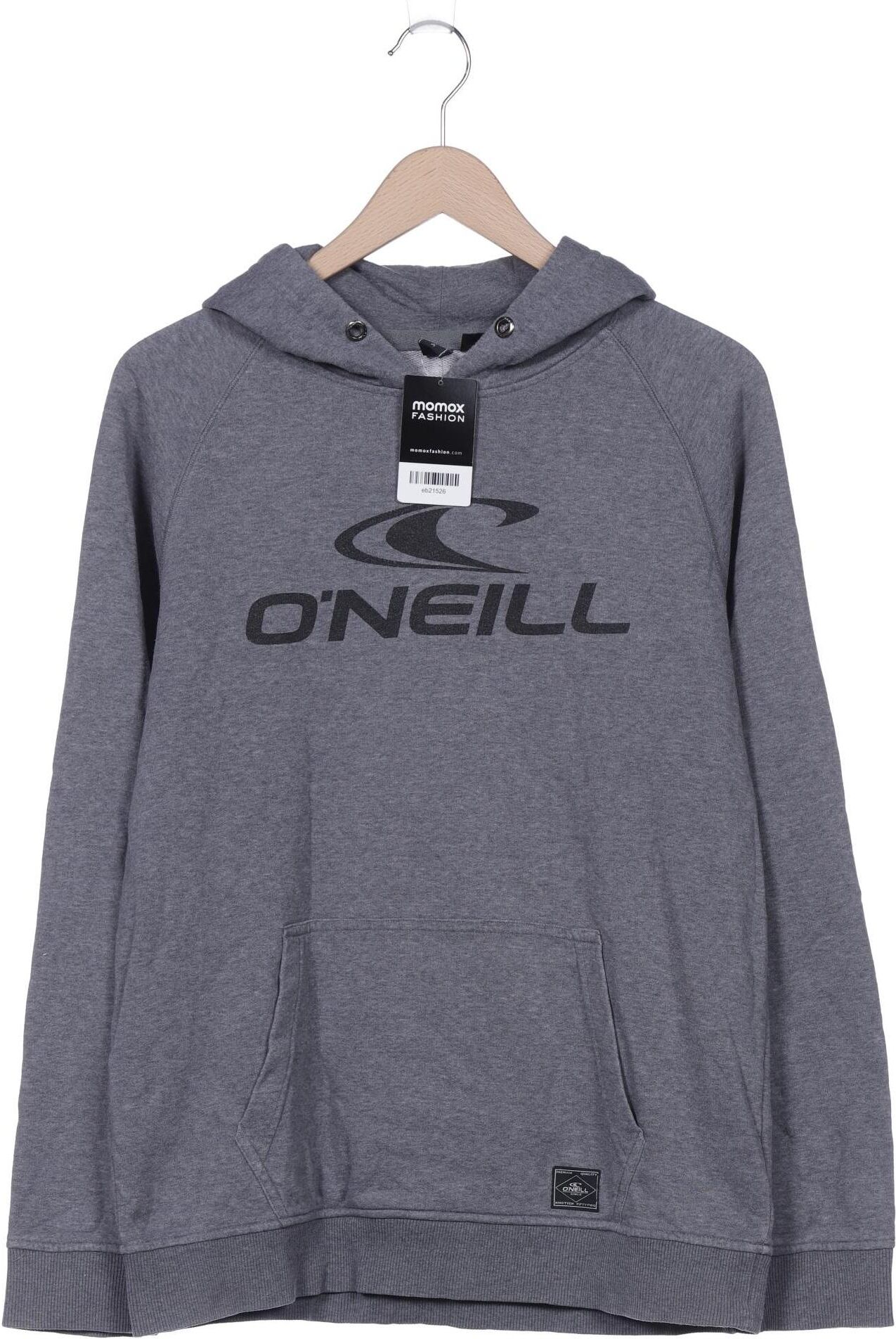 O Neill Herren Kapuzenpullover, Grau, Gr. M, Baumwolle / Elasthan - Second Hand