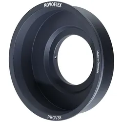 Novoflex PROV38-F Anschlußring V-Groove Ø38, plan an PRO-Balgengeräte