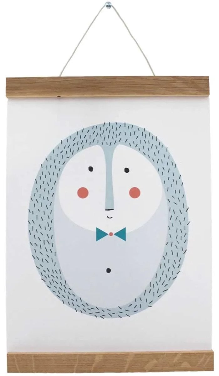 Ava & Yves Kinderposter Egel Illustratie