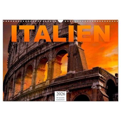 Italien - Südeuropa (Wandkalender 2026 DIN A3 quer), CALVENDO Monatskalender