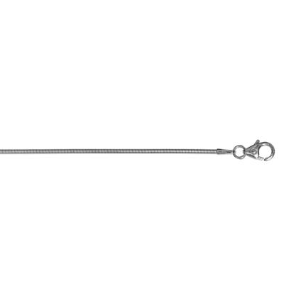 Goldkette ONE ELEMENT "Halskette aus 585 Weißgold Ø 1,2 mm" Gr. 42, silber, Halsketten, Damen, 42, Gold Weißgold 585, Gold, Weißgold 585, Goldkette, Damen Gold Schmuck Tonda rund Reif