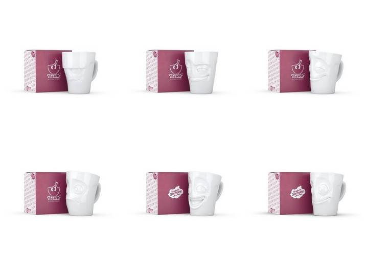 FIFTYEIGHT PRODUCTS Becher Henkelbecher-Set 6-tlg. - jeweils 350 ml, 1-tlg.
