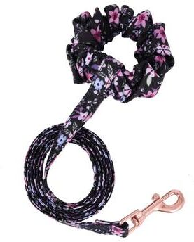 Uplifted Finds Meadow Soft Floral Harness & Leash Set purple Leash l