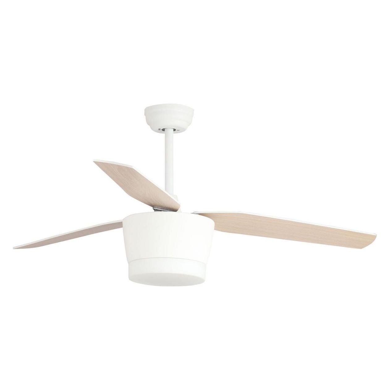 Nova Luce MONSOON LED Ventilator Weiss 18W Warmweiss 38-51x132cm 5260261 (42702234)